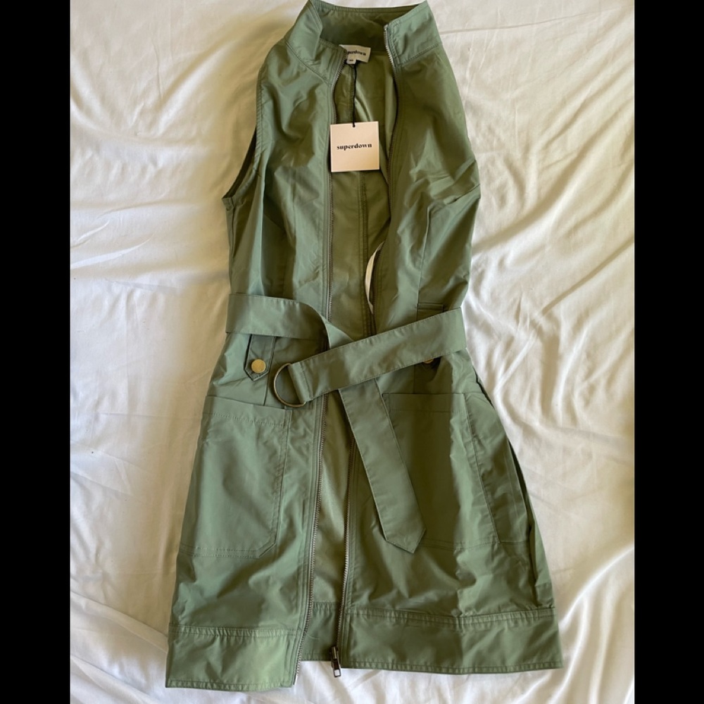 Belted mini dress